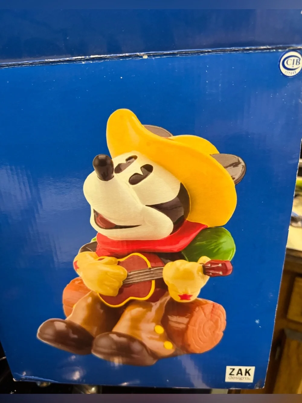 Disney cowboy cookie jar by Zak NIB